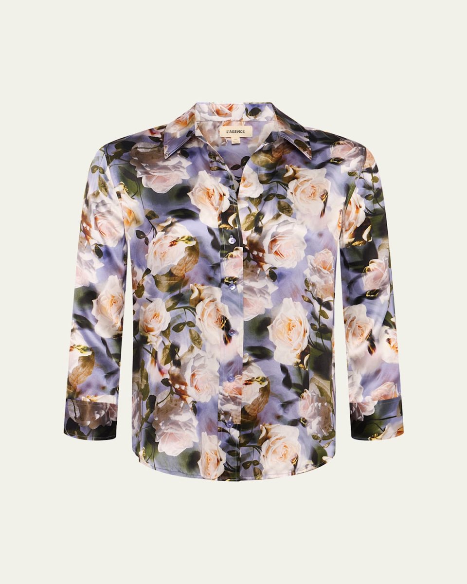 Dani Floral Silk Blous